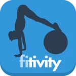 home workout exercise program android application logo